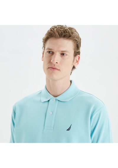 Nautica Erkek Mavi Classic Fit Polo Düz K35000t Mavi
