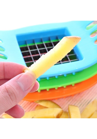 Küp Patates Dilimleyici 25 Dilim Kolay Kesim Dilimleyici Çok Renkli