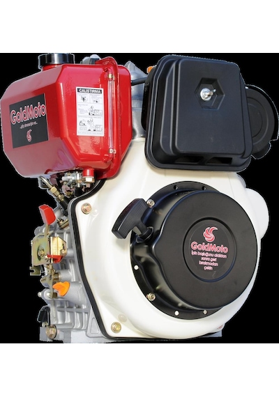 Goldmoto Gm186Fae-G1A Dizel Motor 10 Hp Marşlı Konik Uzun Krank