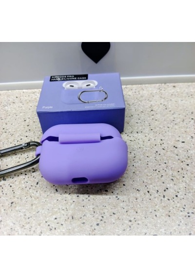 Silikon Apple Uyumlu AirPods Pro 1/2 Kılıf Modelleri Mor