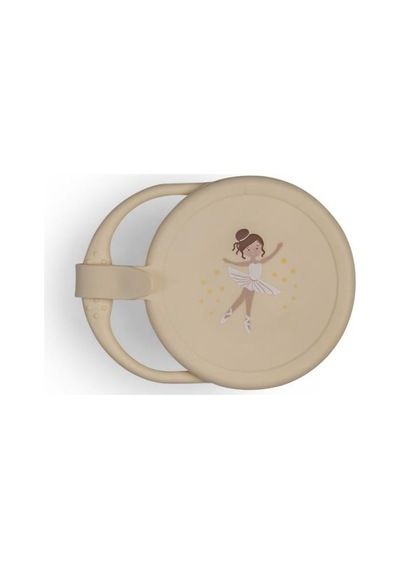 Citron Dökülmez Atıştırmalık Bardağı Ve Emzik Tutucu - Ballerina 1064931