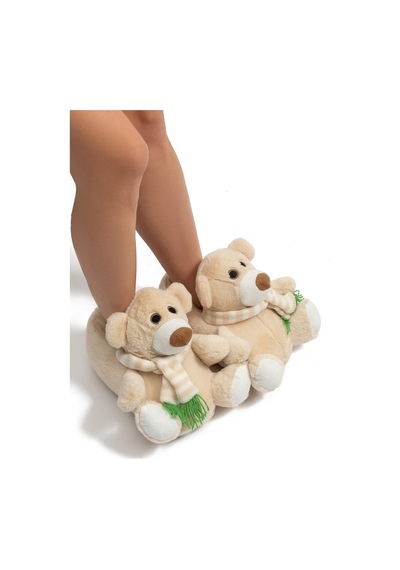 Twigy Twıgy Tw Kutup Bej Kadın Hayvanlı Panduf 36/41 Bej