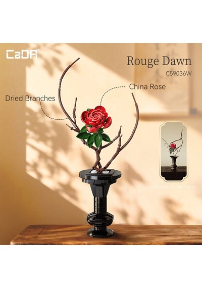 C59036w Cada Saksılı Red Rose Model 363 Parça Blk Oyuncak