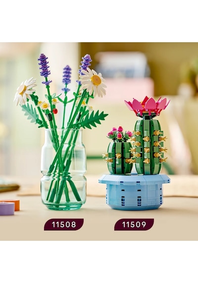 LEGO® Botanicals Çiçekli Kaktüs 11509 - 9 Yas ve Üzeri Çocuklar için 2 Kaktüs Içeren Yaratici Oyuncak Yapim Seti (482 Parça)
