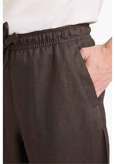 Defacto %100 Keten Pantolon G1551ax26spbn581 Kahve-bn581