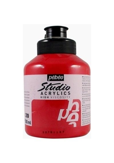Pebeo Studio Akrilik Boya 500 Ml 20 Quinacridone Scarlet