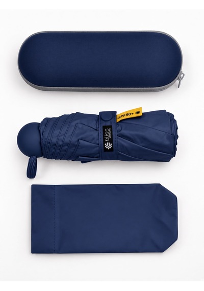 Bliss Umbrella Kapsül Şemsiye - Uv Korumalı Güneş Şemsiyesi Lacivert