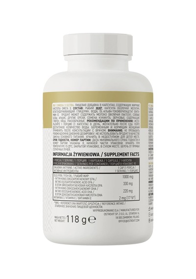 Ostrovit Omega 3 Ultra 90 Kapsül