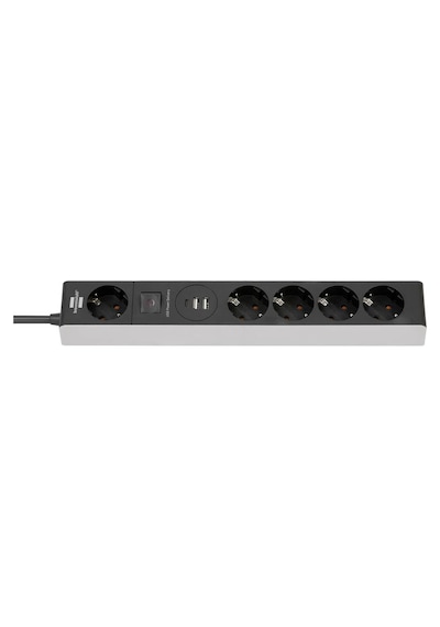 Brennenstuhl 4 +1 Soketli 2 Usb Li 1 Type-c Grişli 1,5 Metre Kablolu Priz