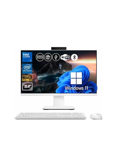 Asus P440VAK-C38512W0D-A23 Core 3 100U 32 GB 2 TB SSD 23.8" W11P AIO Masaüstü Bilgisayar