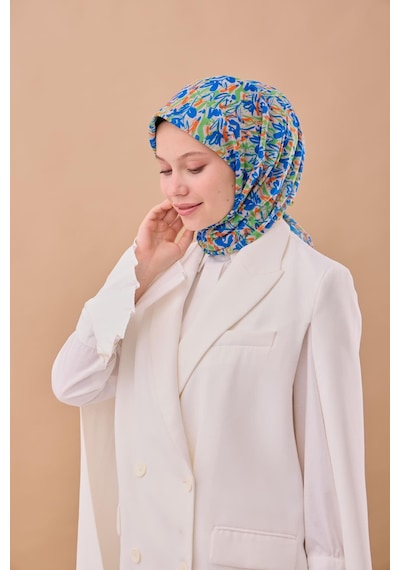 Silk Home Soft Eşarp 73091-09 Yeşil, Turuncu, Mavi