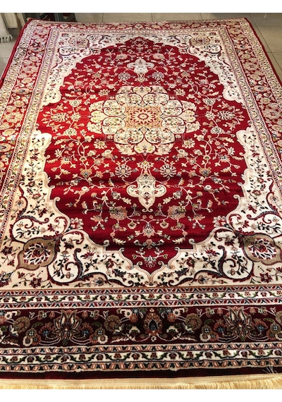 Asaryün Halı Ipek H3864 Bordo İpeksi Geleneksel Renkli Göbekli Klasik Desen Salon Halısı Modern Bordo-kırmızı Asaryün Halı Ipek H3864 Bordo İpeksi Geleneksel Renkli Göbekli Klasik Desen Salon Halısı Modern Bordo-kırmızı
