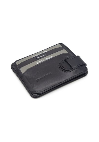 Pierre Cardin Siyah Unisex Deri Kartlık 0510 Siyah