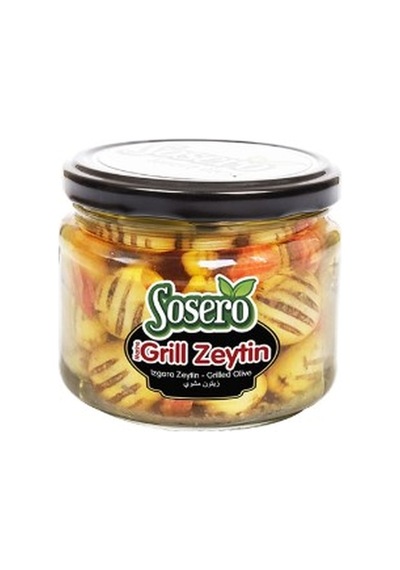 Sosero Grill Izgara Yeşil Zeytin Cam 300 G