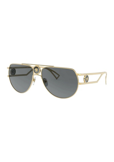 Versace Aviator Ve2225 1002/87 Altın Gri Lens 60 MM IN160632384 Erkek Güneş Gözlüğü