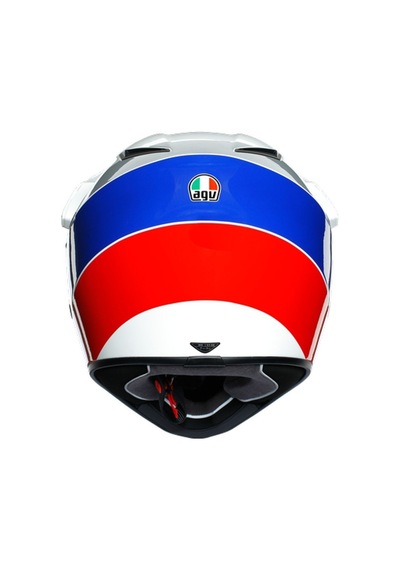 Agv Ax-9 Kask Atlante White Blue Red