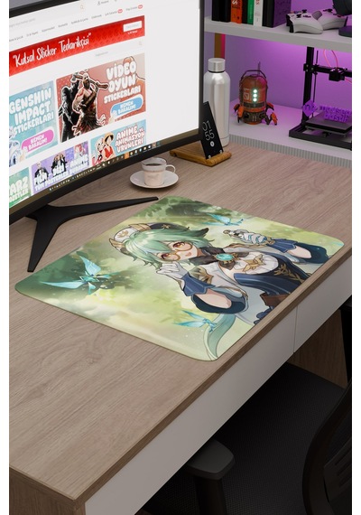 Sucrose Genshin Impact Anime Oyuncu V3 - 48x40 Xl Gaming Mouse Pad Fare Altlığı