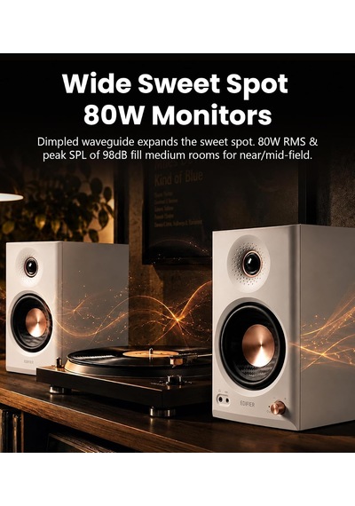 Tr Mr4.5 Çift Amplifikatörlü Stüdyo Monitörü Beyaz