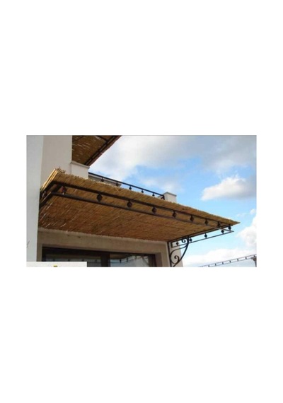 Kamış Hasır Bambu Çit 1m X 5m Sarı Doğal Hali 100 500 Diğer
