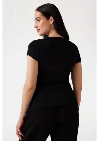Guess Kadın T-shirt Siyah