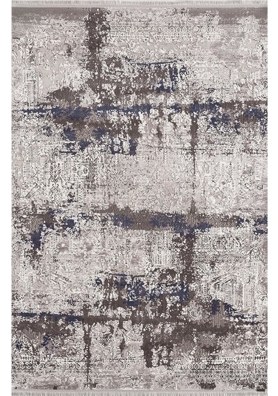 Karmen Halı Aspendos Modern 2701 Gri Lacivert 156x230 Ölçü gri