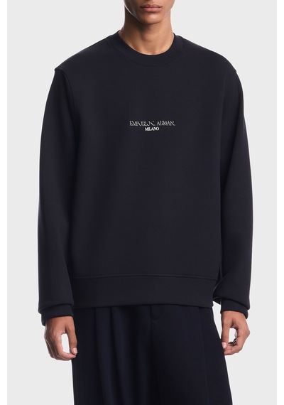Emporio Armani Logolu Pamuklu Regular Fit Bisiklet Yaka Sweat Erkek Sweat Em007352 Af10013 Mb844 Lacivert