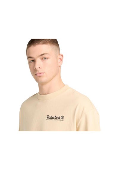 B0a5mqr2601-r Timberland Outdoor Photo Back Graphic Tee Erkek T-shirt Krem B0a5mqr2601-r Krem