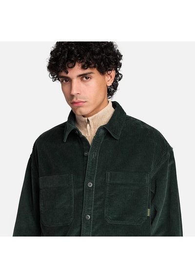 Timberland Corduroy Overshirt Erkek Gömlek-34597 Yeşil
