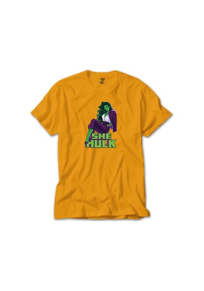 She Hulk Digital Sarı Tişört Sarı