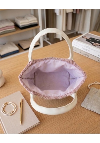 İlke Çanta Dünyası Kelebek Cotton Makrome El Yapımı Kadın Çanta Şık Tasarım, Dayanıklı Örgü, Günlük Kullanım Pembe - Pudra İlke Çanta Dünyası Kelebek Cotton Makrome El Yapımı Kadın Çanta Şık Tasarım, Dayanıklı Örgü, Günlük Kullanım Pembe - Pudra