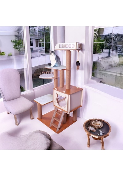 Pati Homes Xl Katlı Kedi Oyun Evi Köşk Kedi Tırmalama Evi