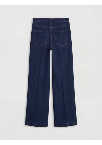 Lcw Comfort İndigo Wideleg Fit Kadın Jean Pantolon