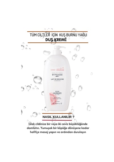 Byphasse Caresse Kuş Burnu Yağlı Duş Kremi 2 L