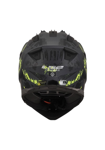 Ls2 Pıoneer 2 Crazy Matt Black Yellow Renkli