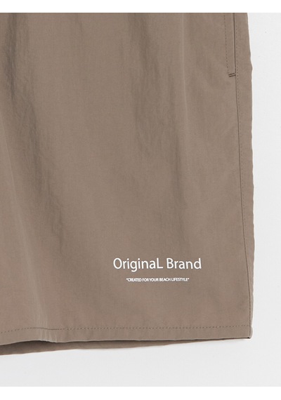 Lcw Swımwear Kahverengi Kısa Boy Baskılı Erkek Deniz Şortu