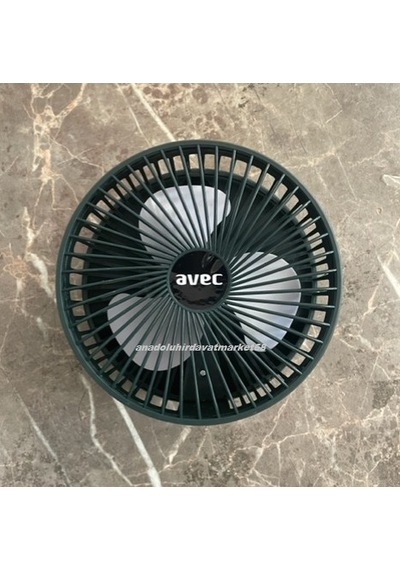 Avec Katlanır Sogutucu Mini Fan Kamp Fanı Karavan Fanı Çadır Fanı 5v Şarjlı Yeşil