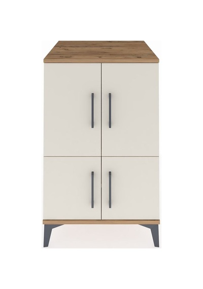 Kronos Komodin 2 Raflı 4 Kapaklı 60x59x96 Çam-aytaşı Çam