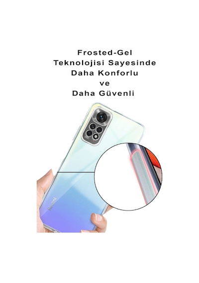 Xiaomi Redmi Note 10s Kamera Korumalı Kapak Renk Cümbüşü Tasarımlı Şeffaf Kılıf