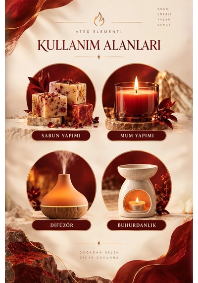 Astroloji Ateş Elementi Seti 3 Lü Esansiyel Koku Yağı Koç Aslan Yay, Difüzör Ve Buhurdanlık Esansı Çok Çeşitli