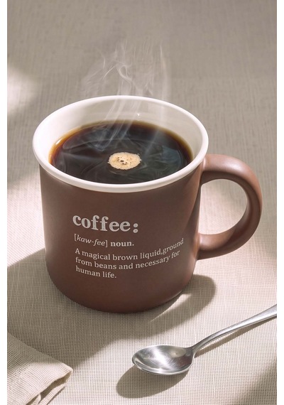 Coffee Mottolu Lory Porselen Kupa 380 Ml Kahverengi