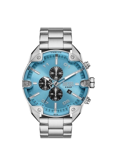 Diesel Dz4655 Quartz Çelik Gri Mavi Kadran 49 Mm Erkek Kol Saati