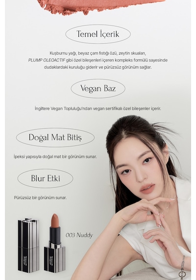 Muzigae Mansion Moodwear Blur Lipstick 003 Nuddy