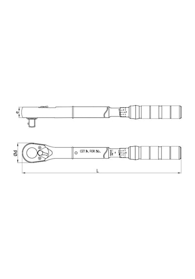 Ceta Form D03f-3155 110-550 Nm 3/4" Tork Anahtarı skala Gösterge