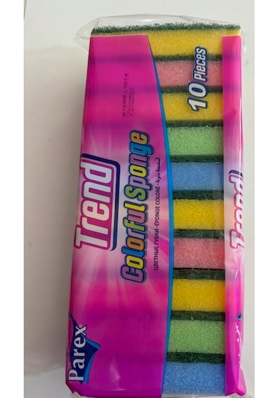 Parex Trend 10 Lü Renkli Sünger