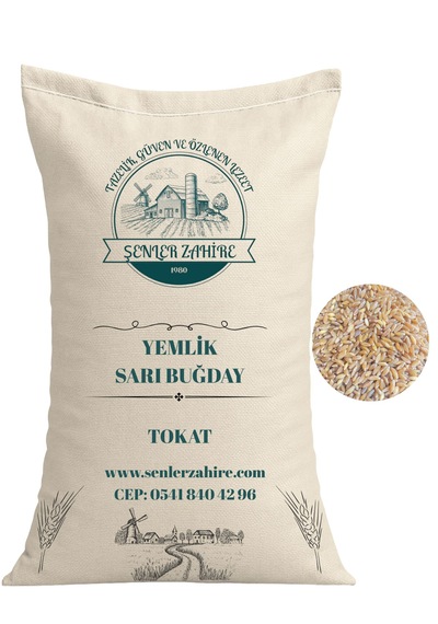 - 25 Kg Yemlik Buğday Tane Güvercin - Tavuk Yemi Sarı Tane