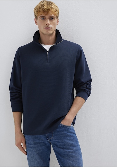 Mavi - Yarı Fermuarlı Lacivert Sweatshirt 0s10537-86623 Lacivert