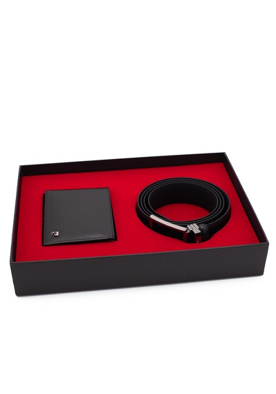 Pierre Cardin Deri Cüzdan & Kemer İkili Set Pc2209k-3234a55 Siyah
