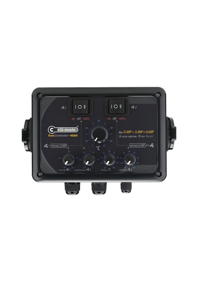 Cli-mate Twin Controller Humi Nem/ısı/fan Kontrol Cihazı 24a 12+12