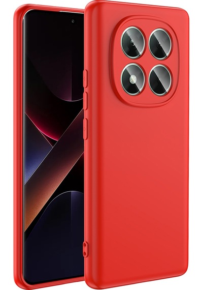 Xiaomi Poco X7 Kılıf Zore Mara Lansman Kapak Kırmızı
