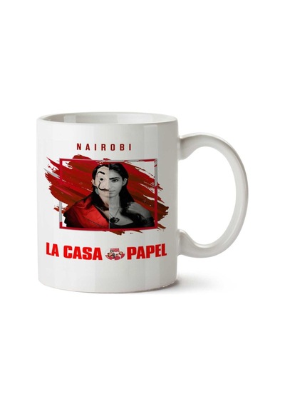 La Casa De Papel 666 İki Tarafı Baskılı Kupa Bardak Çok Renkli